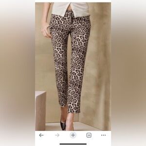 Victoria Secret The Frankie Leopard Ankle Pants size 2